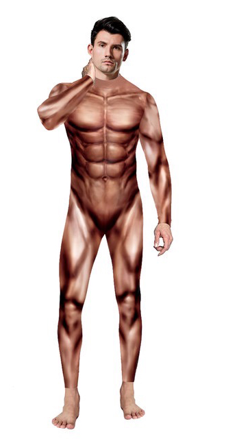 Костюм Голого Мужчины с мышцами