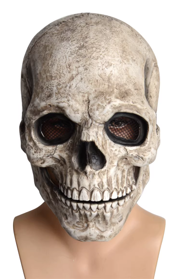 Маска скелета с подвижной челюстью