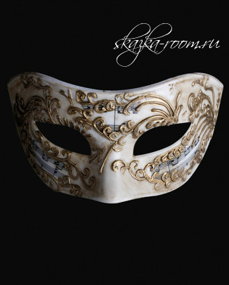 Венецианская маска Лучинда с нотами