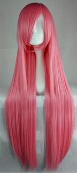 Косплей парик (ярко-розовый)