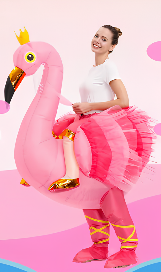 Надувной костюм Розового Фламинго