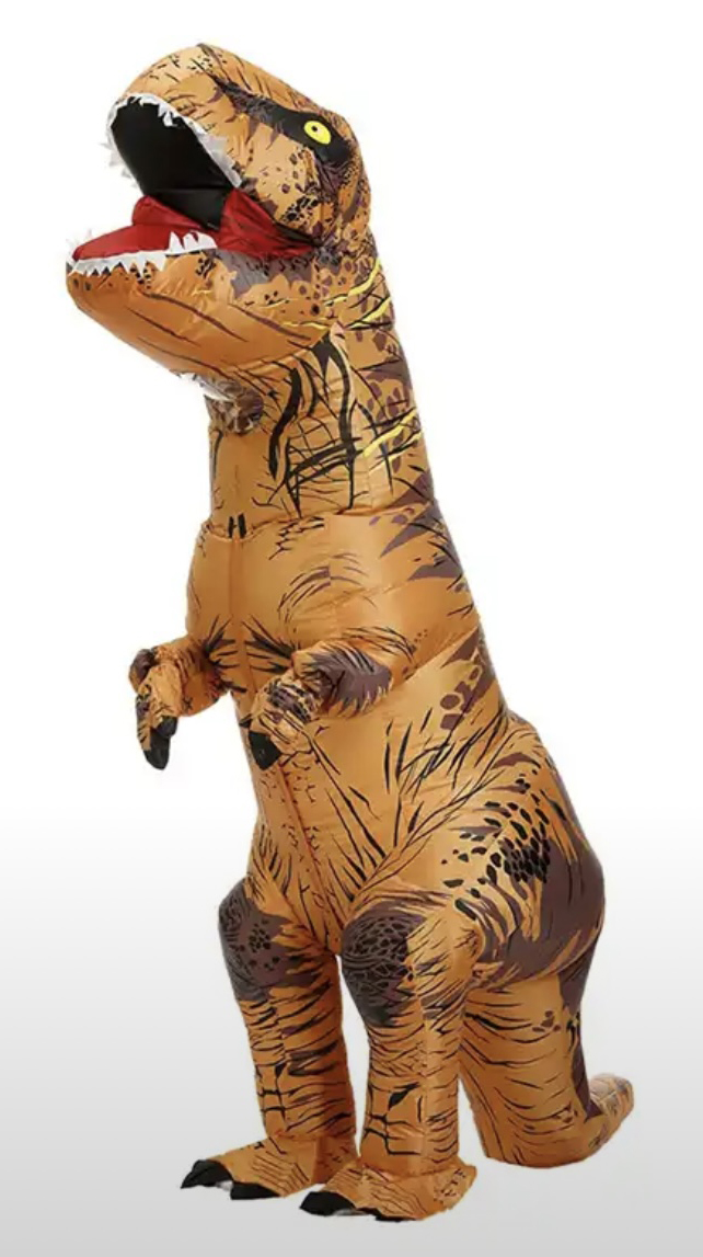 Надувной костюм Динозавра Ти-рекса