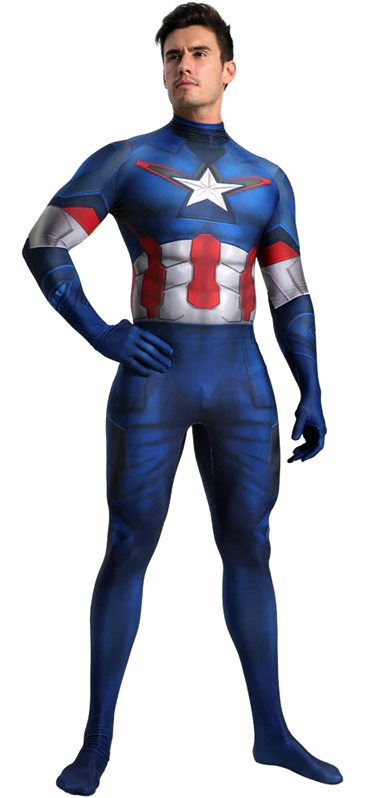 Обтягивающий костюм Капитана Америки