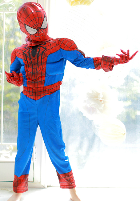 Детский костюм Человека-паука с перчатками