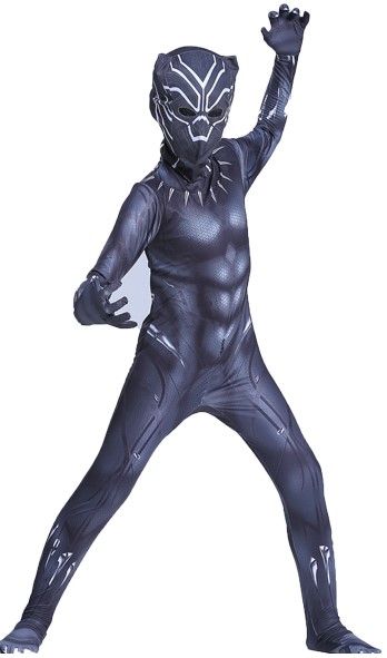 Детский костюм Черной Пантеры из спандекса