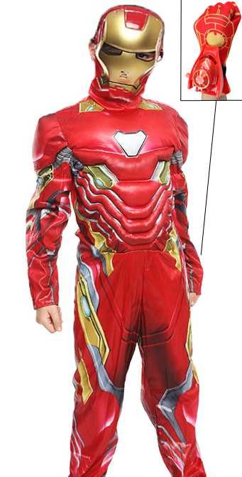 Детский костюм Железного человека со стреляющей перчаткой