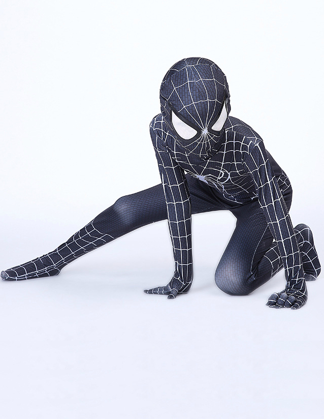 Обтягивающий костюм Человека-паука (черный)