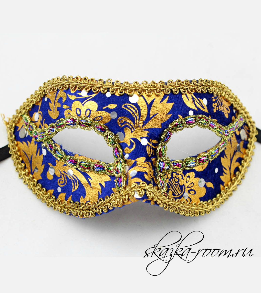 Венецианская маска Коломбина (синяя)