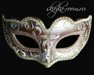 Венецианская маска Геката (золотая)