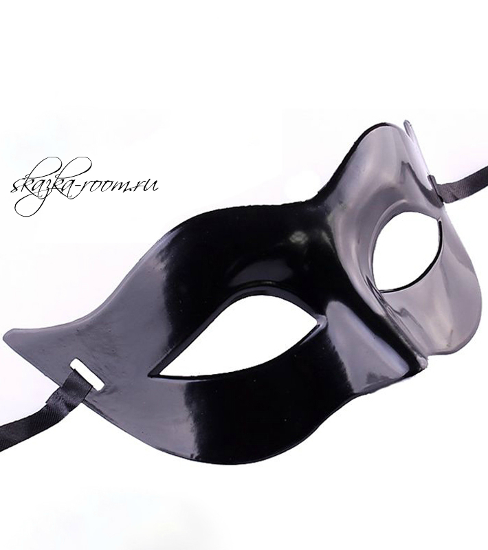 Венецианская классическая маска (черная)