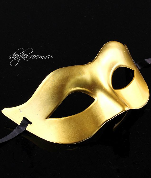 Венецианская классическая маска (желтая)