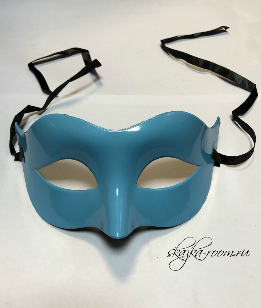 Венецианская классическая маска (голубая)