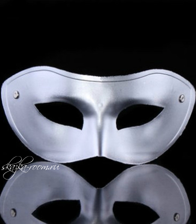 Маскарадная классическая маска (серая)