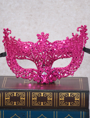 Венецианская маска Матильда (розовая)