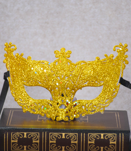 Венецианская маска Матильда (золотая)