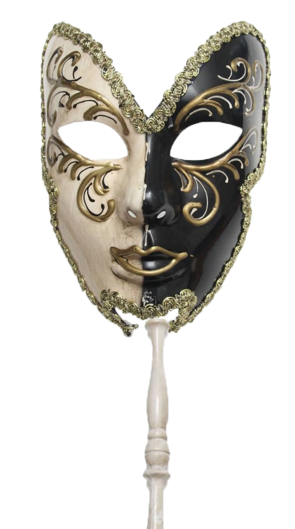 Венецианская маска Диониса (черная)