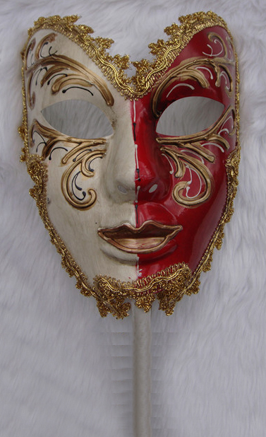 Венецианская маска Диониса (красная)
