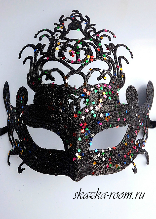 Венецианская маска Либерти (черная)