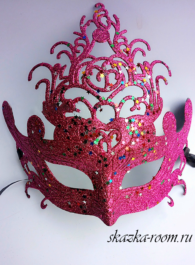 Венецианская маска Либерти (розовая)