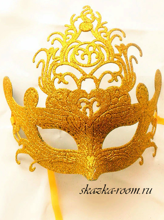Венецианская маска Либерти (золотая)