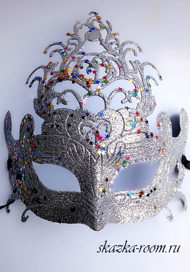 Венецианская маска Либерти (серебряная)