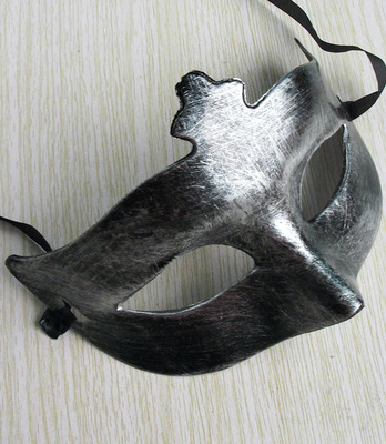 Венецианская классическая маска - 2 (серебряная)
