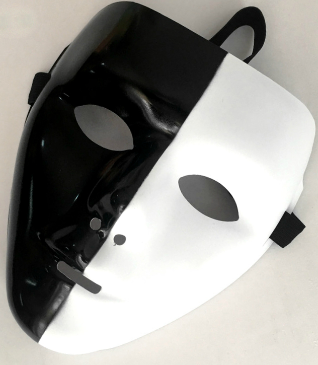 Черно-белая маска Мима