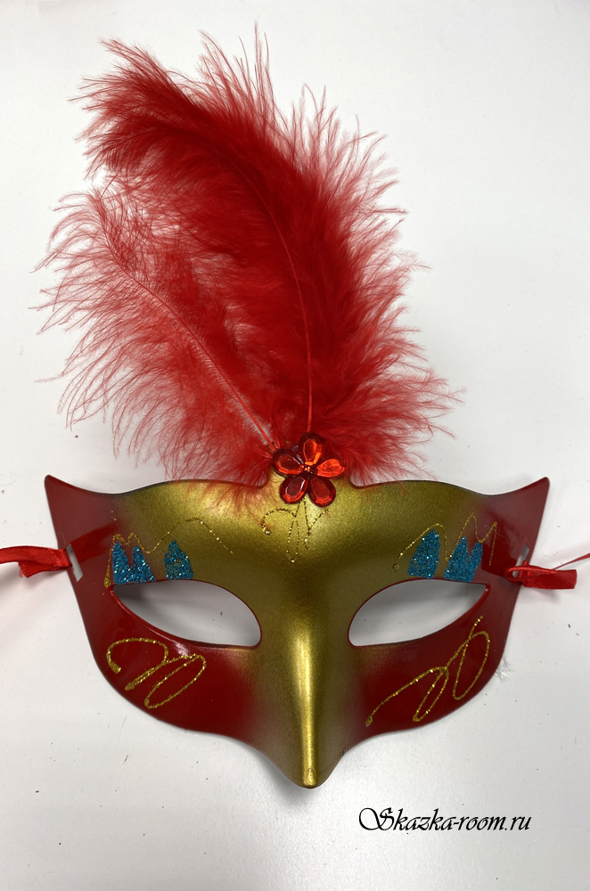 Венецианская маска Саломея (золотая)