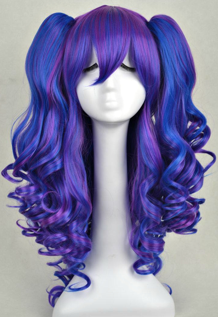 Фиолетовый Аниме парик