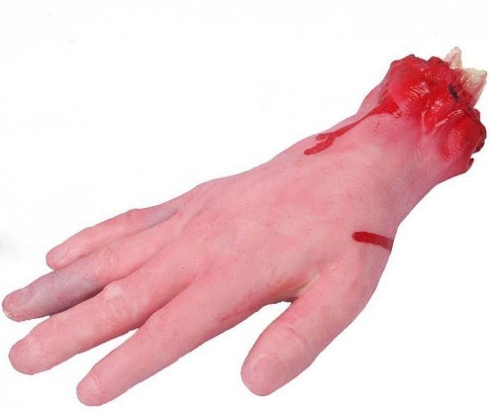 Резиновая рука (22 см) на Хэллоуин