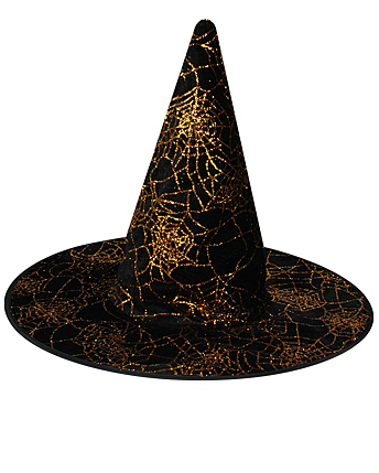 Шляпа Ведьмы с золотой паутиной