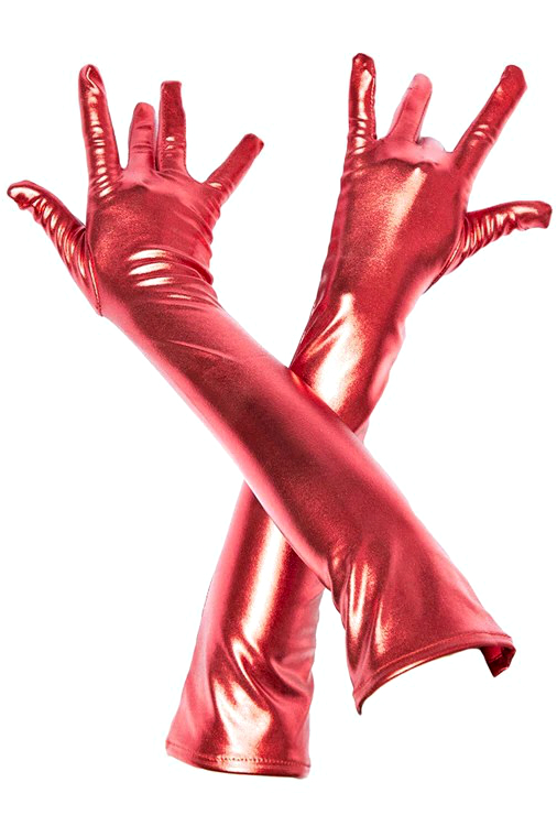 Виниловые перчатки (красные)