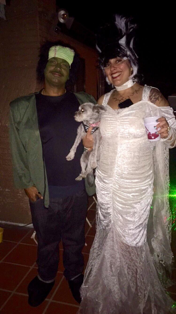 Самодельные костюмы невесты Франкенштейна на Хэллоуин